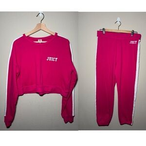 Women’s Juicy Couture Large Hot Pink Cotton Blend Outfit
